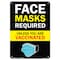 Signmission PSA, Face Mask Required Unless You Have Been Vaccinated, 14in X 10in Rigid Plastic, NS-P-1014-22681 OS-NS-P-1014-22681 - alternate 1